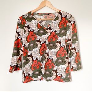 Flower print top